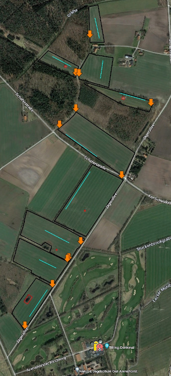 Example fields and silo